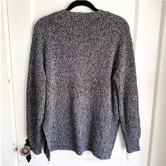 Athleta Switchback Merino Wool Blend Marled Sweater V-Neck Side Vent Knit XS - Picture 11 of 13